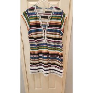 BLEU‎ Rod Beattie Striped Cover-Up Dress Size L